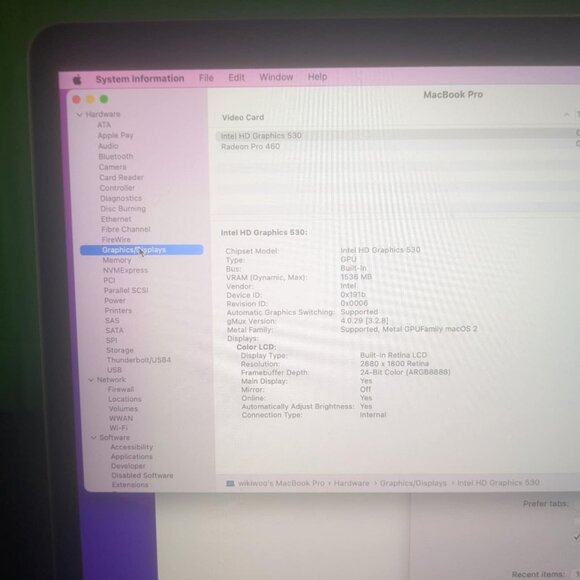 2016 Apple Macbook 1 TB Storage 16 GB RAM  Pro 15" Touch Bar i7 2.9ghz - Picture 12 of 17